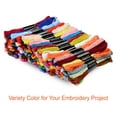 thumbnail image 3 of Hilo de bordar PAXCOO 124 madejas, 100 colores con agujas, 3 of 7