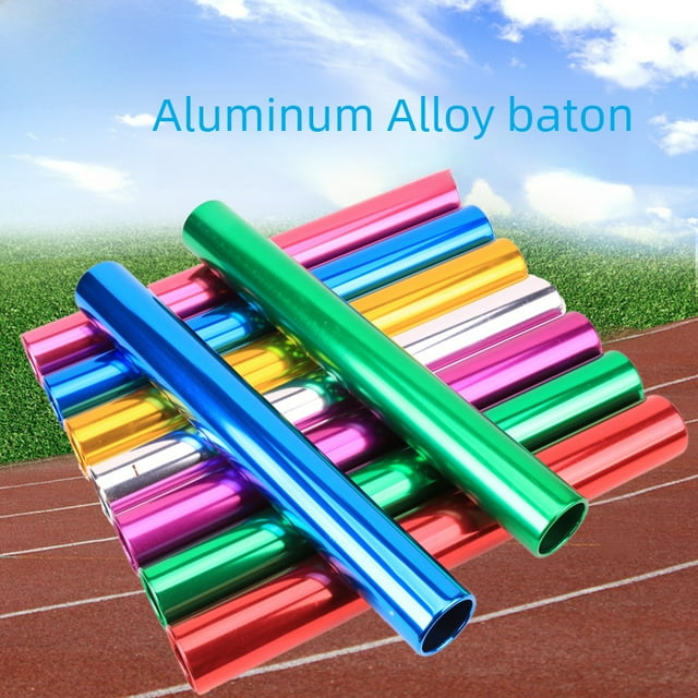 Adult Competition-Ready Aluminum Alloy Relay Baton: 3.8cm Diameter with Oxidized Electroplating, High-Signal Transmission, Ergonomic Grip for Track and Field Events (Green)