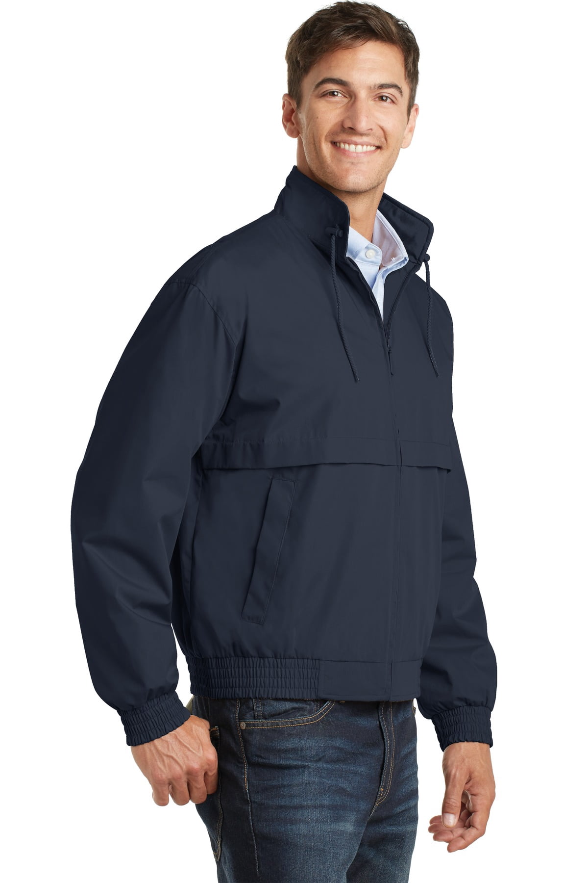 Port Authority Mens Classic Poplin Jacket. J753 - Walmart.com