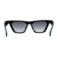 thumbnail image 2 of Womens Mod Flat Top Cat Eye Retro Fashion Sunglasses Black Smoke, 2 of 4