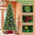 thumbnail image 4 of Patiojoy 8 FT Artificial Christmas Tree Pre-lit Xmas Tree with 1272 Branch Tips Pine Needles 500 Multi-Color & Warm-White LED Lights, 4 of 9