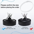 thumbnail image 3 of Rubber Gaskets Seal for Ninja Blender O Ring Replacement 2PCS, Gaskets Rubber Ring Replacement Parts Accessories for Ninja Auto-IQ Blender BN401 BN751 BL450 BL455 BL480 BL482 BL642 BL682 CT680, 3 of 5