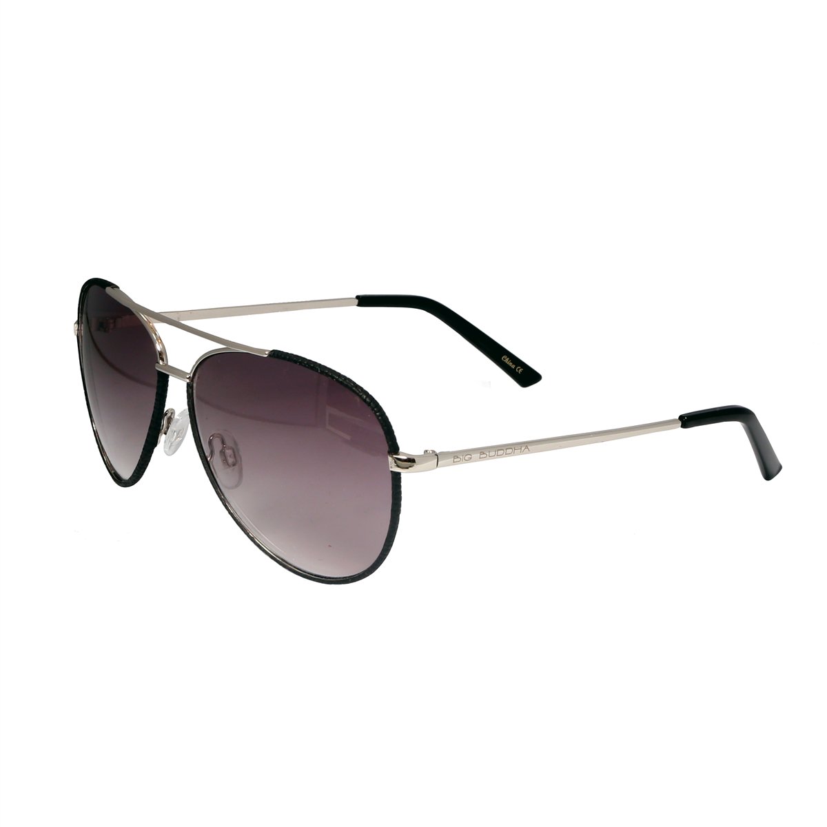 Black Sunglasses With Silver Dual Bars