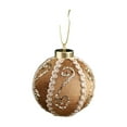 thumbnail image 2 of ToyKingdee Christmas Ball - Ivory Velvet Ornaments- Christmas Tree Decoration Christmas Ball Ornament Suitable for Xmas Ornament, Parties, 2 of 6