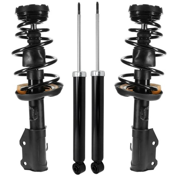 Detroit Axle - Struts Shocks for 2013 2014 2015 Chevy Malibu 2016 Malibu Limited, 2 Front Struts with Coil Springs 2 Rear Shock Absorbers Suspension Replacement