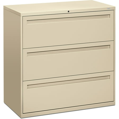 - HON, HON793LL, Brigade 700 Series 3-Drawer Lateral, 1 Each, Putty