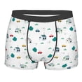 thumbnail image 5 of Uemuo Cartoon House Car Pattern Men's Boxer Briefs,Trunk Anti-Chafing,Comfortable, Durable, and Stylish Underwear-Small, 5 of 9