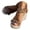 Brown, variant on Womens Bohemian Colorful Beads Wedge Dress Sandals Vintage Ethnic Beach Flower Espadrilles Platform High Heel Ankle Strap Dressy Summer Shoes Brown Size 6.5