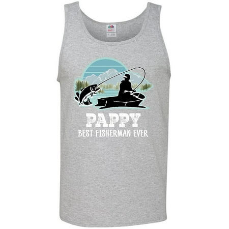 Pappy Best Fisherman Ever Fishing Men's Tank Top (Best Fly Fisherman Ever)