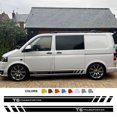 thumbnail image 2 of Pegatinas de rayas para faldones laterales de puertas de coche para Volkswagen VW TRANSPORTER T5 T6, decoración de furgonetas y autocaravanas, accesorios para automóviles, 2 of 5