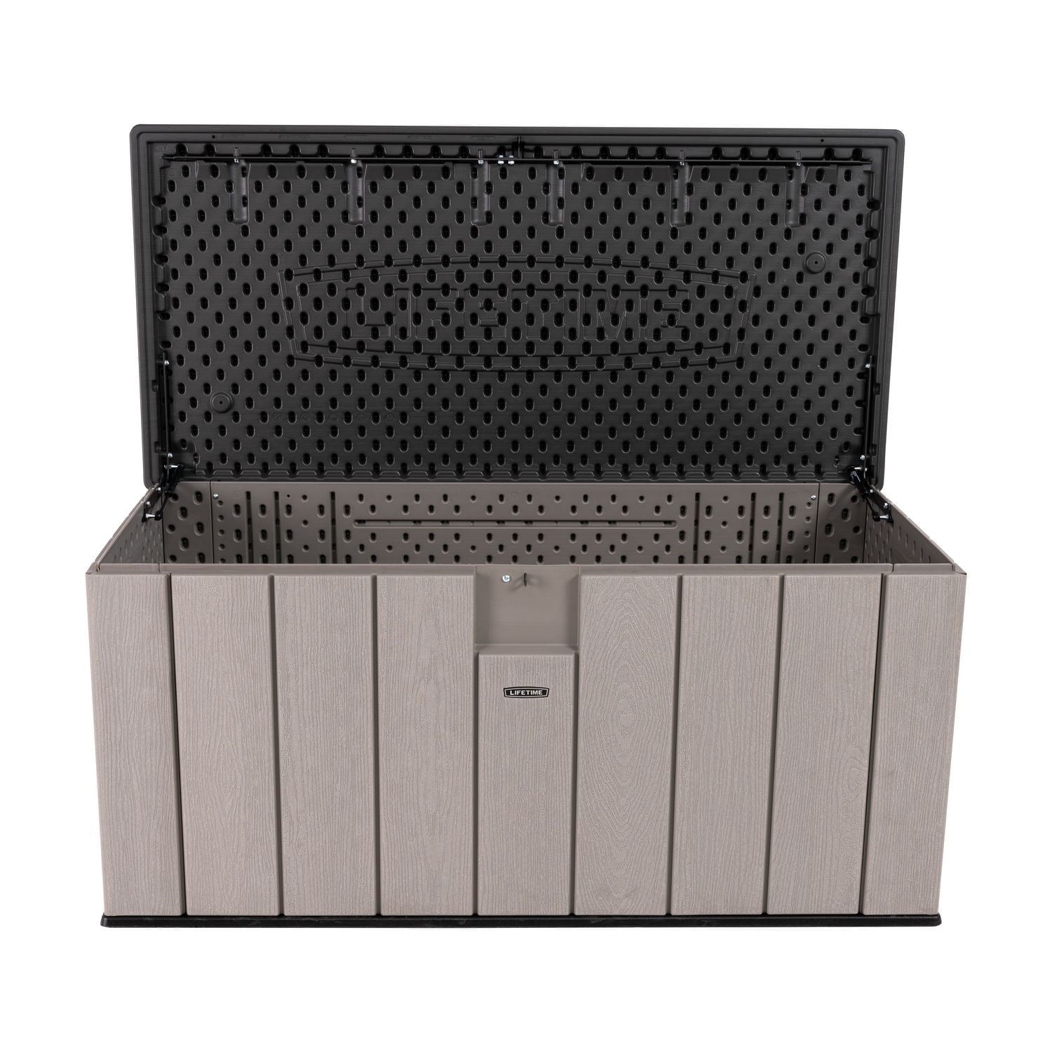 LIFETIME 150 Gallon Outdoor Storage Box, Gray Lid