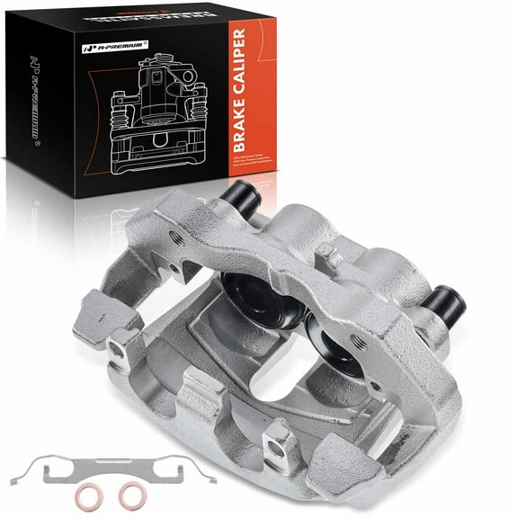 A-Premium Disc Brake Caliper Assembly with Bracket Compatible with Select Dodge and Jeep Models - Durango 2011-2018, Grand Cherokee 2011-2020 - Front Right Passenger Side