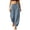 Navy, variant on Smsaxvxz Cotton Line Pants for Women Fashion Casual Elastic Waist Comfortable Baggy Jogger Trousers Gray L