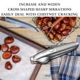thumbnail image 2 of Stainless Steel Chestnut Cutter - 2-in-1 Nut Cracker Tool for Walnuts Hazelnuts, 2 of 3