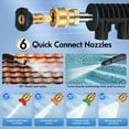 thumbnail image 5 of RELOIVE Electric Pressure Washer, 3000W Motor, 4000PSI Pressure, 2.6GPM Max Flow, 6 Multiple Nozzles and a Car Brush, A Foam Cannon, 35.56FT Water Hose Length & 32.41FT Power Cord Length, 5 of 15