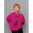 thumbnail image 2 of Churro Dipping Chocolate Artwork - Fun Dessert Lover Women's Sweatshirt, 2 of 4