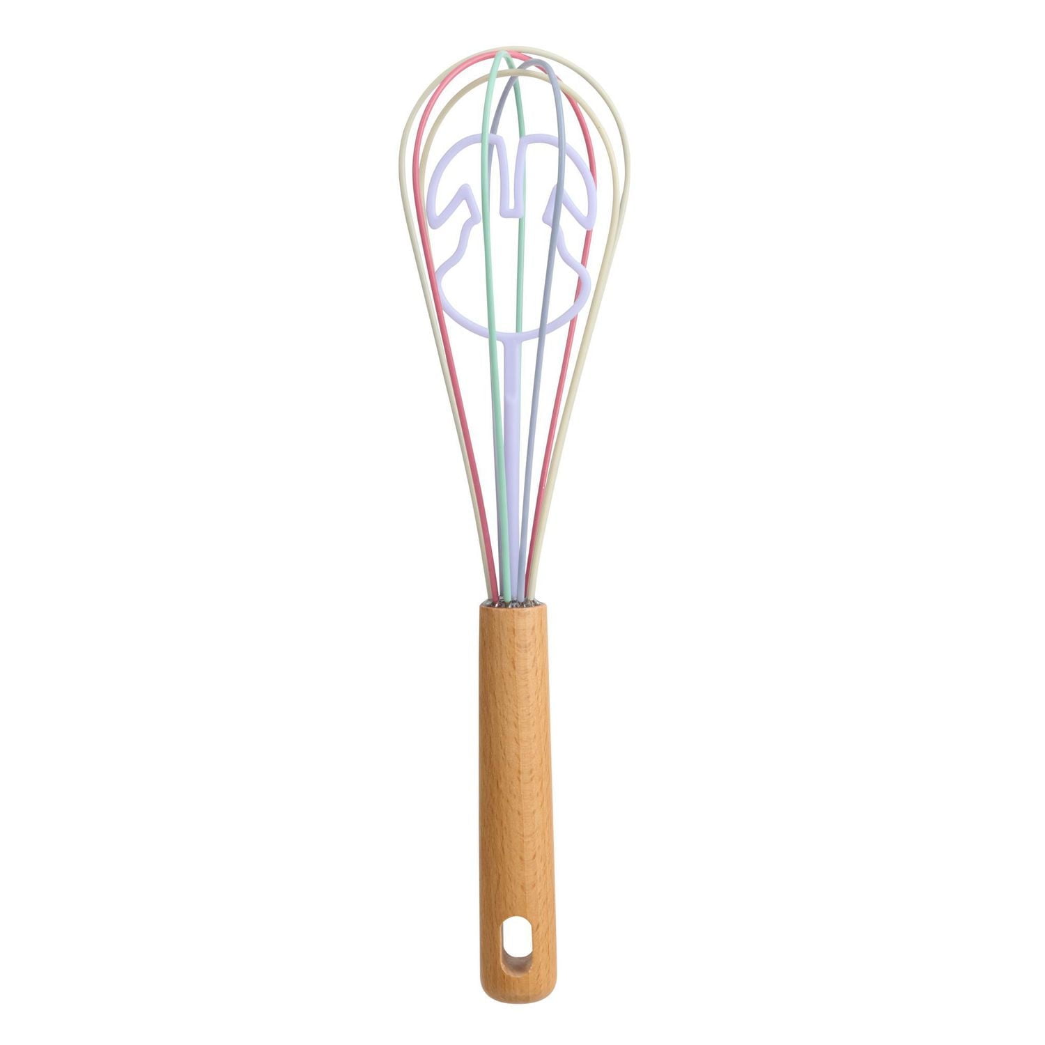 Way to Celebrate 11-inch Silicone Whisk, Bunny Rabbit character, Purple