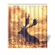 thumbnail image 1 of ABPHQTO Ciervos bajo el sol Cortina de ducha Cortina de ducha impermeable 160x180 cm, 1 of 2