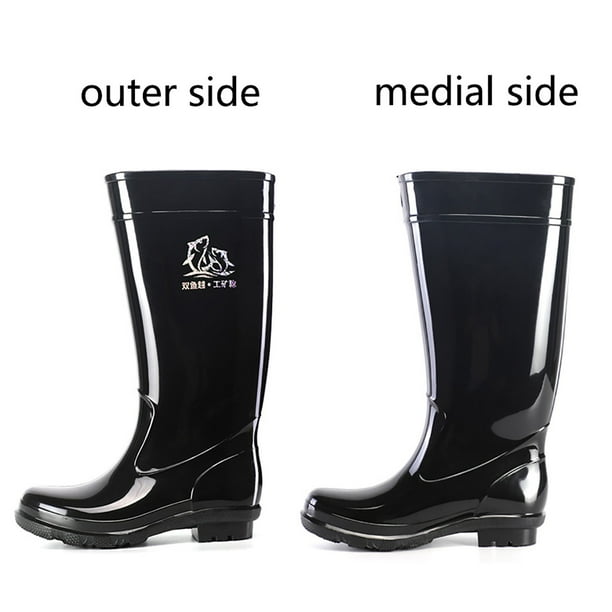  PMUYBHF Non Slip Casual Boot Waterproof Ankle Boots Work  Combat Boots for Women Round Toe Buckle Booties rain shoes Canvas Slip-on  Shoe