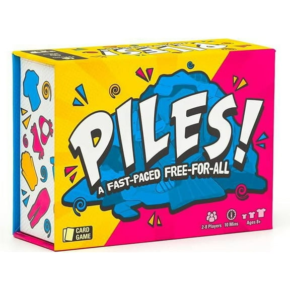 Piles – Jeu de cartes - Jeu Famille - Anglais