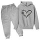 thumbnail image 1 of Odeerbi 3-14 Años Niños Niñas San Valentín Conjuntos Amor Impreso Sudaderas Capuchas Pantalones Niños Manga Larga Sudaderas Con Capucha, 1 of 3
