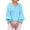 Sky Blue, variant on Womens Summer Clothes Kelon Tops for Women Long Sleeve V Neck Summer Fashion Clothing Tunic Tops Casual, S