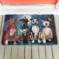 thumbnail image 2 of CLOOCL-Felpudo de Halloween con estampado 3D, felpudo absorbente, antideslizante, con estampado de animales, perros, Pit Bull House, 2 of 4