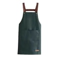 thumbnail image 2 of Visland Cooking Apron Sleeveless Large Pocket PVC Adjustable Waist Strap Chef Apron for Restaurant, 2 of 8