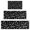 Black Halloween Bats-1, variant on Black Halloween Dancing Skeletons Kitchen Rugs Sets Of 3,Kitchen Runner Rugs Non Skid Washable,Decorative Kitchen Floor Mats for Kitchen,Sink,Laundry,17"x30"+ 17"x47" + 17"x59"
