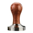 thumbnail image 4 of Tool Tamper Espresso Handle for Kitchen Coffee Grounds Barista 58mm Brown, 4 of 7