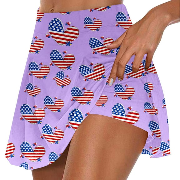 Rezuofi 2 Pcs Women's Athletic Pleated Tennis Skirt Ladies Active Layered Skort with Pocket Running Golf Skirt with Ruffle