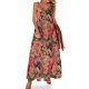 thumbnail image 1 of Vestido sin mangas a gran escala de piña rosa sobre blanco vestidos estilo coreano vestido largo mujer verano vestido largo vestidos para mujer, 1 of 7