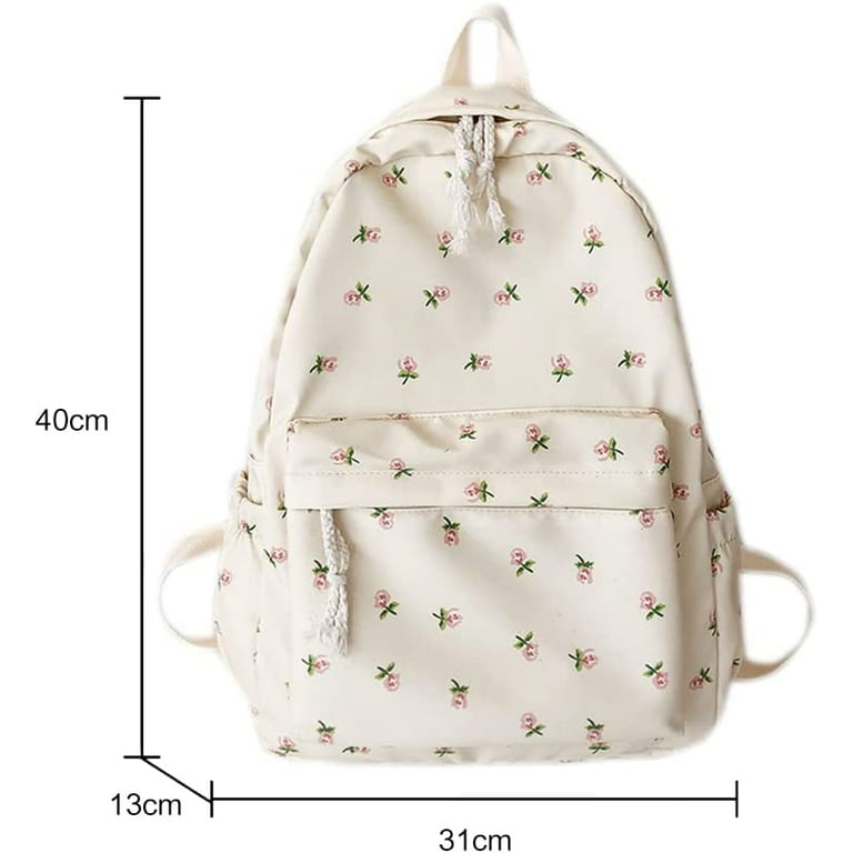Cute Kawaii Backpack Floral Backpack for School Coquette Aesthetic Backpack  Rucksack for Women Girls Coquette School Bag 
