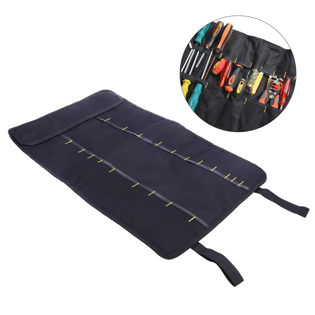 Details about   Blue MultiPurpose Pocket Reel Rolling Repair Tool Bag Plier Case Pouch Organizer 