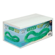 Beistle 1 1/2" x 36" Soft-Twist Poly Lei With Labeled Carton Green 66355G50