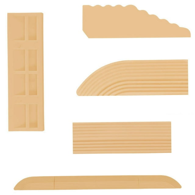 Set of 4 Household Threshold Bars Replaces Step Ramp Climbing Mat for Vacuum Cleaner Beige Yellow