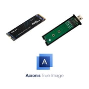 PNY CS2241 1TB Gen4 x4 PCIe NVMe M.2 Internal SSD Upgrade Kit with Transfer Adapter and Software