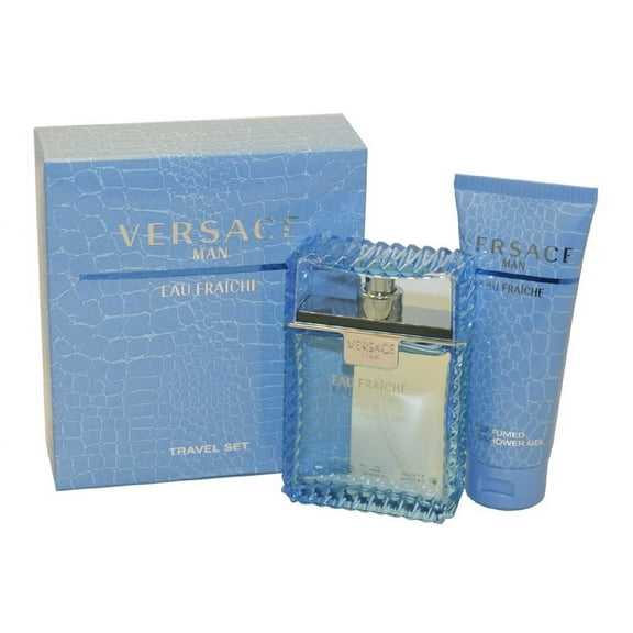 Versace Man Eau Fraiche 2 Pc. Gift Set ( Eau De Toilette Spray 3.4 Oz   Perfumed Bath & Shower Gel 3.4 Oz)