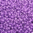 thumbnail image 1 of Perles de Rocaille en Verre Tchèque - Taille 8/0 Violet Métallisé, 1 of 4