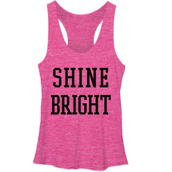 Women's Lost Gods Shine Bright  Racerback Tank Top Pink Heather Medium
