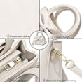 thumbnail image 5 of YOUNXSL Bolsos pequeños de diseñador para mujer con asa superior y lindo lazo, bolsos de cuero y correa para el hombro, 5 of 5