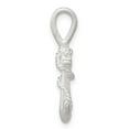 thumbnail image 2 of 925 Sterling Silver Satin Polished Nautical Ship Mariner Anchor Charm 26x11mm Wide Pendant Necklace for Women, 2 of 4