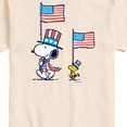 thumbnail image 3 of Peanuts - Snoopy and Woodstock Flags - Men's Short Sleeve Graphic T-Shirt, 3 of 6