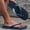 Navy Color, variant on Men's Anti-Slip Outdoor Fashionable Wear-Resistant Soft Stylish Massage Beach Slippers