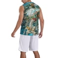 thumbnail image 2 of Sikiie Vintage Print Island Skull Basketball Jersey Reversible Men's Mesh Athletic Sports Shirts Training Practice S-4XL3X-Large, 2 of 6