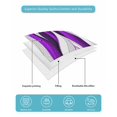 thumbnail image 5 of Quilts Full Size, Purple White Moire Soft Comforter Bedding Set for Bed, Modern Abstract Art Lightweight Quilted Bedspread with Pillow Cover(2 Pieces) for All Season, 78x90 Inch, 5 of 6