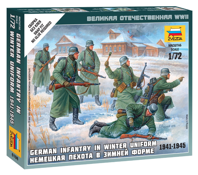 10pc New Zvezda 1/72 Russia Soviet Infantry Army Men Figures WWII Toy Soldiers 