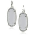 thumbnail image 1 of Kendra Scott 4217708891 Signature Elle Rhodium Plated Slate Glass Drop Earrings, 1 of 1