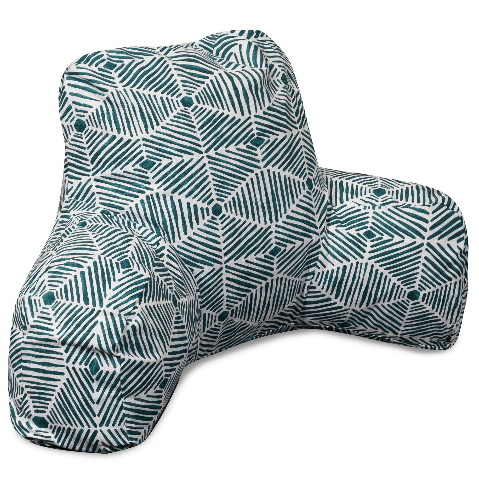 Majestic Home Goods Indoor Emerald Charlie Reading Pillow with Arms Backrest Back Support for