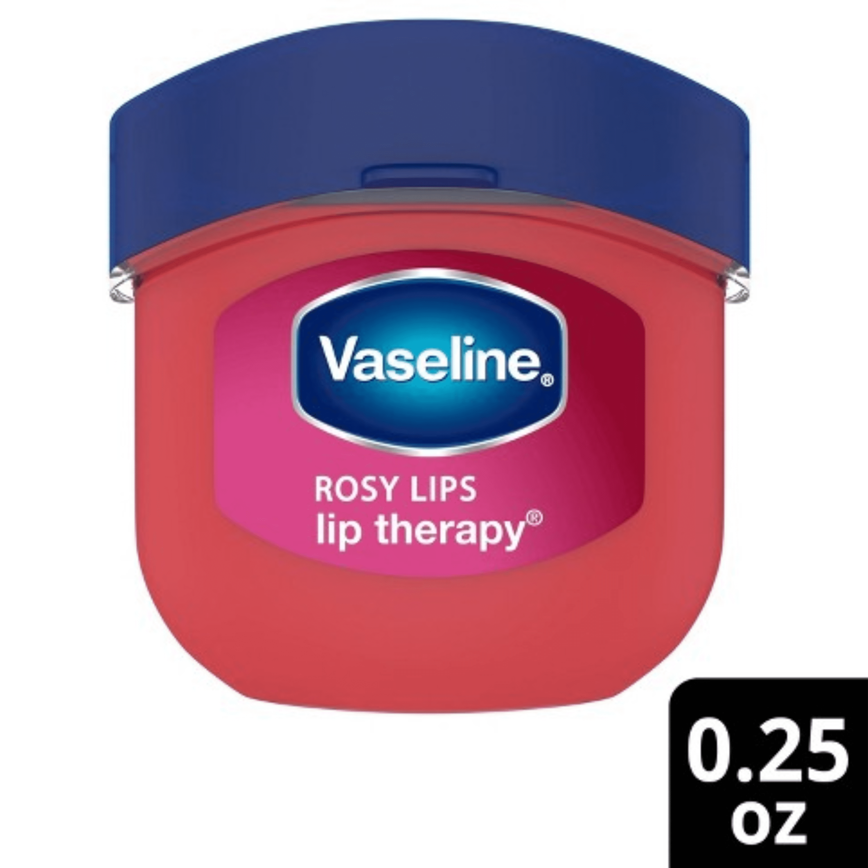 Vaseline Lip Therapy Rosy Lips On The Go Anywhere Travel Friendly 0.25 Oz. Pack Of 8 CASE